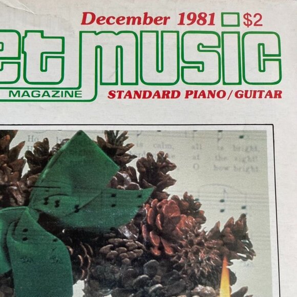 Sheet Music Magazine December 1981 Memories of the 1981 u Giant Five Year Song I - Picture 2 of 5